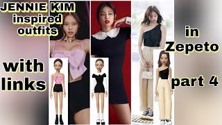 JENNIE KIM inspired outfits in zepeto part 4 with links #jennie #zepeto #outfit