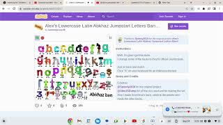 Alex Jumpstart Lowercase Latin Abkhaz Alphabet Band Wit All Band