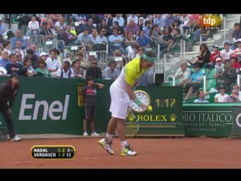 ナダル vs． Verdasco ， ハイライト 2º set