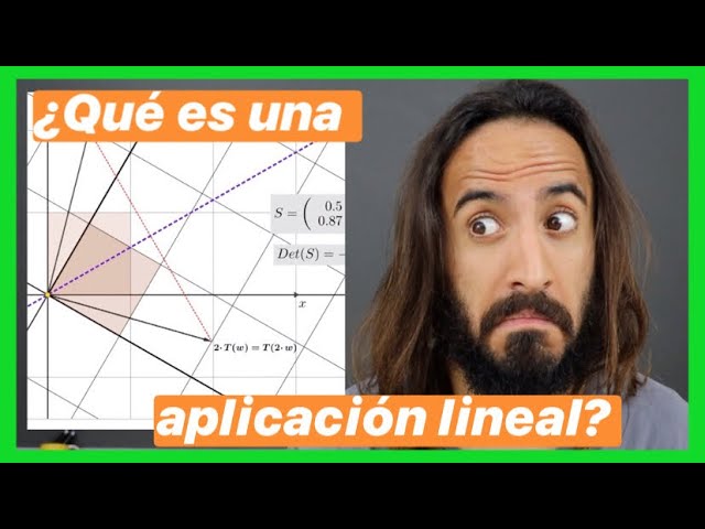 ¿Qué es una aplicación lineal? 😲 en GEOGEBRA