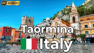 Enchanting Taormina, Italy 4K Walking Tour Through Sicilys Timeless Beauty
