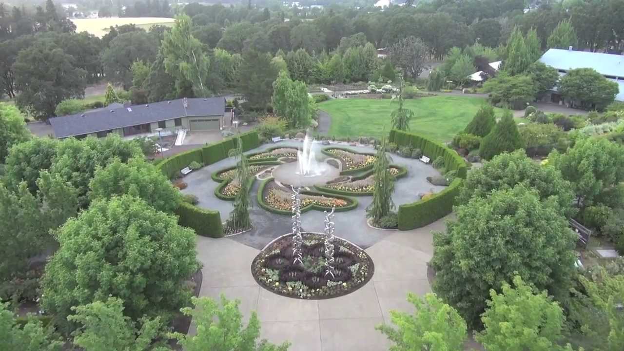 Aerial Tour of The Oregon Garden - YouTube