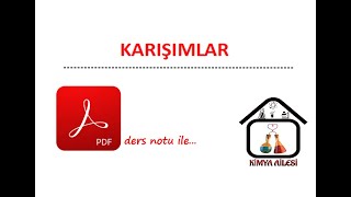 KARIŞIMLAR-1