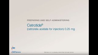 הנחיות לזריקת Cetrotide 0,25 mg,הדרכה וביצוע
