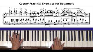 Czerny Practical Exercises for beginners Op.599, No. 88 Piano Tutorial