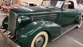 Clic Car 1936 Cadillac Fleetwood Convertible Coupe.