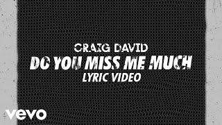 Craig David - Do You Miss Me Much (Lyric Video)