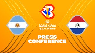 Argentina v Paraguay - Press Conference | FIBA Basketball World Cup 2023 Americas Qualifiers