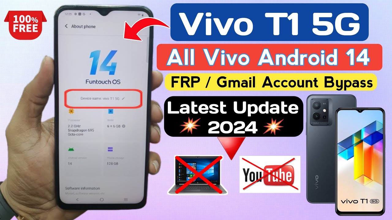Vivo T1 5G FRP Bypass Android 14 | How to bypass FRP on Vivo T1 5G FRP Bypass Android 14 | How to bypass FRP on
