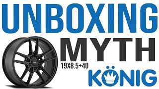 Konig Myth 19x8.5 +40 Wheel Rim Unboxing