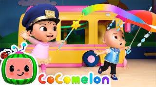 Wheels On The Bus (Cece's Pretend Play Version) | Cocomelon Nursery Rhymes & Kids Songs