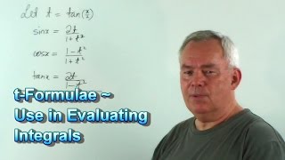 t-Formulae ~ 03 ~ Used to Evaluate Certain Integrals