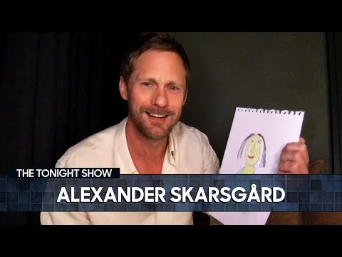 Alexander Skarsgård Shows Off His Drawing of the Mona Lisa