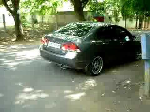 Honda Civic in Bangalore with 18'' BBS Gold Series RSGT One Piece Die
