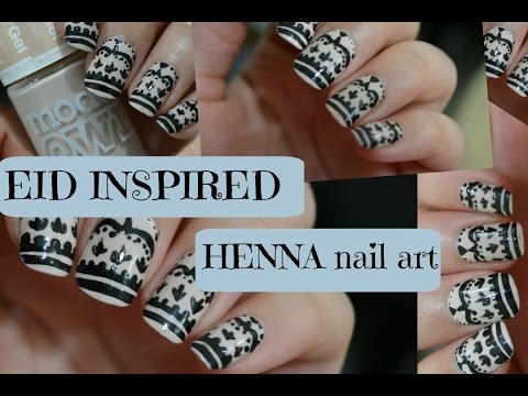 2016 -EID INSPIRED Henna Nail art | NAILARTBYELY - YouTube