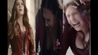 Scarlet Witch - Wanda - Elizabeth Olsen Scenes - Avengers Age of Ultron & Captai