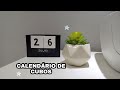 DIY: CALENDÁRIO DE CUBOS FÁCIL