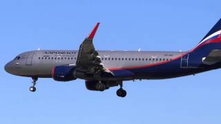 Vq-Bsi Aeroflot Airbus A320 Sl Landing At Hamburg Airport