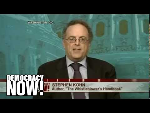 DemocracyNow.org - The IRS has announced a record $104 million reward to a whistleblower who exposed the largest tax evasion scheme in U.S. history. Former UBS AG banker Brad Birkenfeld first reported in 2007 that he and his colleagues had encouraged rich Americans to store more than $20 billion in offshore Swiss bank accounts and cheat the IRS. But after coming forward, Birkenfeld was prosecuted and convicted of conspiracy and sentenced to prison. Following Birkenfeld's release last month, on Tuesday the IRS vindicated his actions with the largest amount ever awarded under its whistleblower program. We're joined by Stephen Kohn, an attorney for Birkenfeld and executive director of the National Whistleblowers Center.
