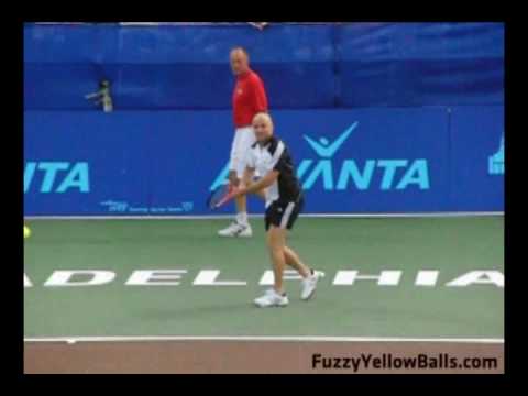 Andre アガシ Forehands in Slow Motion