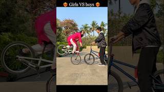 Girls Vs Boys Cycle Stunt Compeion 3