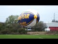 Goodyear Blimp approach and landing at Barton Airport (EGCB)