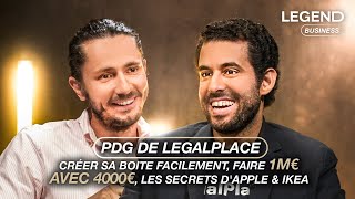 Racem Pdg De Legalplace Créer Sa Boîte Facilement, Faire 1M Avec 4000, Les Secrets Dapple & Ikea