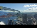 Booming out over downtown Vancouver on another beautiful day on the Left Coast.