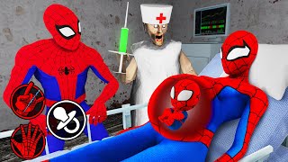 Playing As Spiderman Family - Spiderwoman Pregnant In Granny House