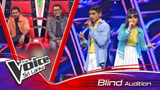 Aaron Bandara & Mishelle Bandara | Tharumini Ochcham Blind Auditions | The Voice SL