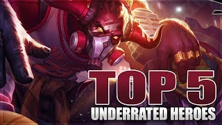 2018 TOP 5 UNDERRATED BEST HEROES IN MOBILE LEGENDS