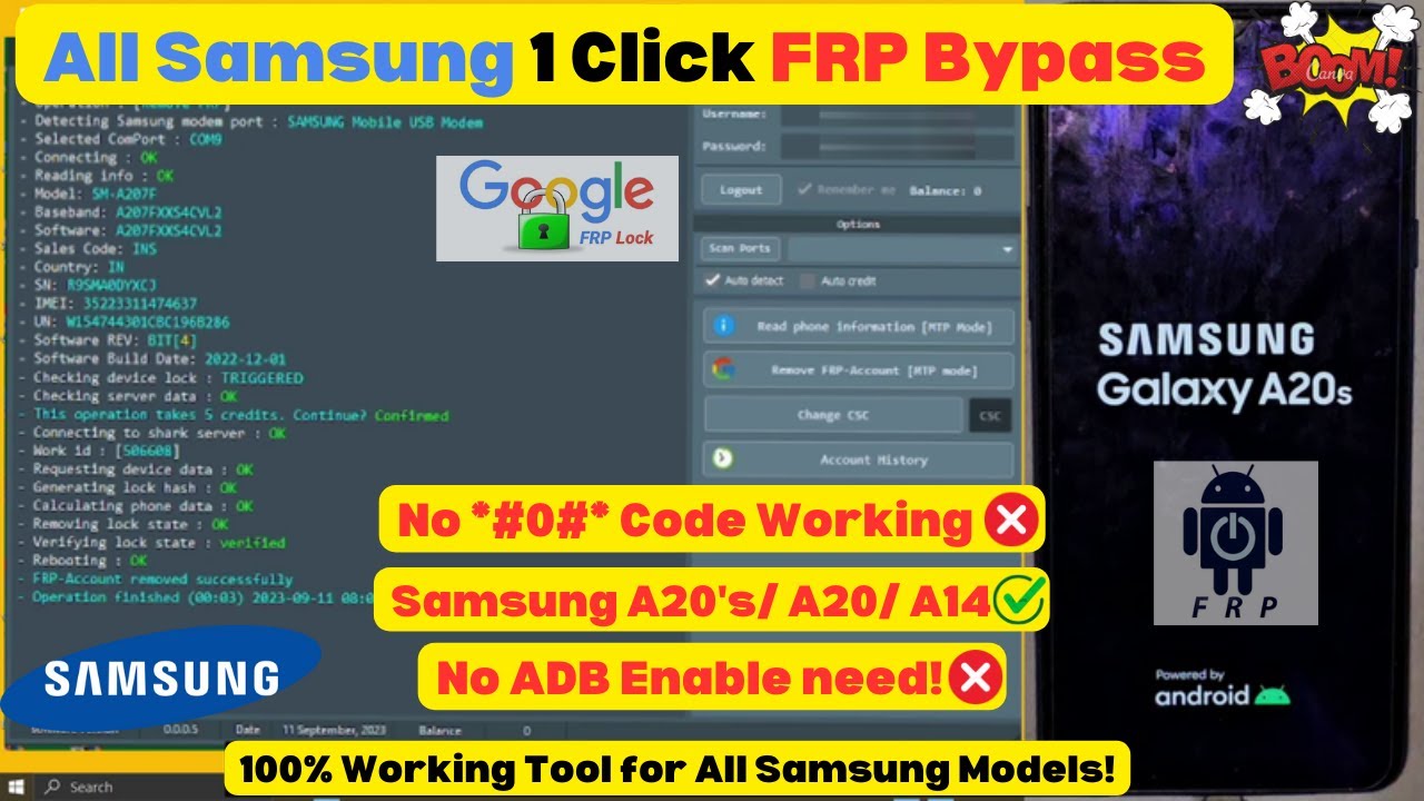 All Samsung FRP Bypass 1 Click *#0*# Not Working A20s All Samsung FRP Bypass 1 Click *#0*# Not Working A20s