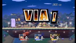 SSBB - Wifi Match #11 - fabry90 vs Gazel vs Wario