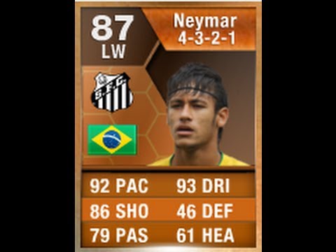 FIFA 13 motm neymar 87 in game stats and player review for Ultimate Team. Be sure to also follow me on twitter and facebook. My Twitter: https://twitter.com/... FIFA 13 MOTM NEYMAR 87 Player Review & In Game Stats Ultimate Team