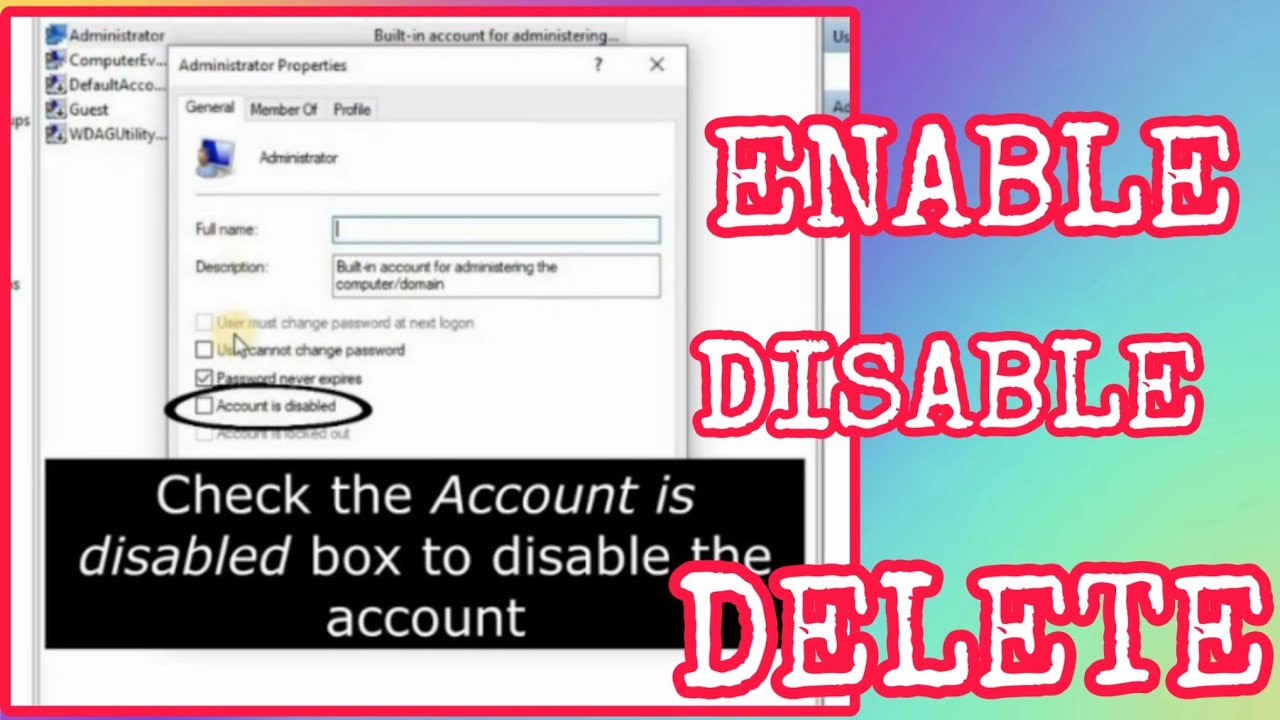 How to enable/disable and delete Windows 10 Built-in How to enable/disable and delete Windows 10 Built-in