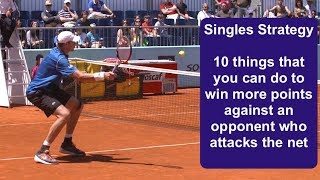 Tennis Instruction: Singles Strategy: 10 Rules to Win more Points against Net Rushers
