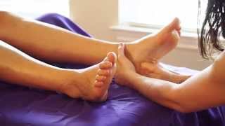 Blissful Foot Massage; Swedish Massage Therapy Techniques For Feet; Relaxing Music & ASMR Voice
