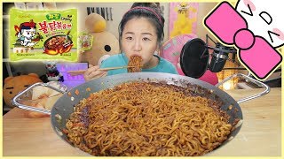 5 BLACK BEAN FIRE NOODLES in 10 MINUTES CHALLENGE!! 5 BLACK BEAN FIRE NOODLES in 10 MINUTES CHALLENGE!!