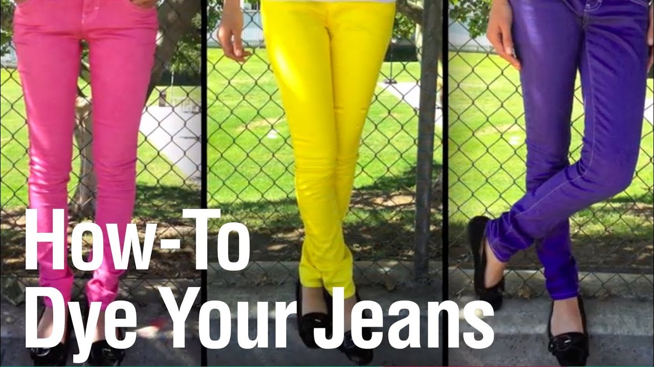 HowTo Dye your Jeans in the Washing Machine YouTube