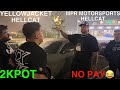 NO PAY YELLOW HELLCAT VS MPR HELLCAT 2KPOT #mexico #racing #hellcat #yellow #california