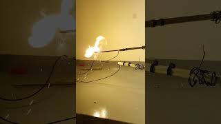 400V Short Circuit Electrical Arc - Aluminum Foil Explosion #Shorts #Shortcircuit #Explosion