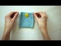 Sewing A Button To Hand Knits
