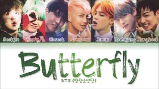 BTS - Butterfly (Color Coded Lyrics Eng/Rom/Han/가사)