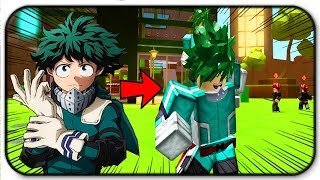 Becoming Izuku Midoriya From My Hero Academia In Anime Tycoon Roblox