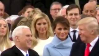 Melania Trump Fake Smile And Frown With Sound - What Did Donald Trump Say At Inauguration?