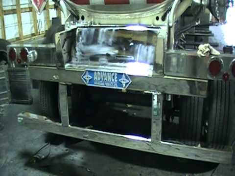 Stinson trailer frame - stainless Steel polishing, chrome finish