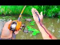 Fishing BIG Worms for BIG Bass (River Fishing)