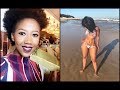Uzalo: Smangele from Uzalo at the beach with Mr. Bae showing off summer body