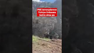 Pkk Terrorçularının Türkiyə Ordusuna Təslim Olma Anı