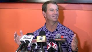 Clemson media day: Swinney updates injuries, talks season outlook
